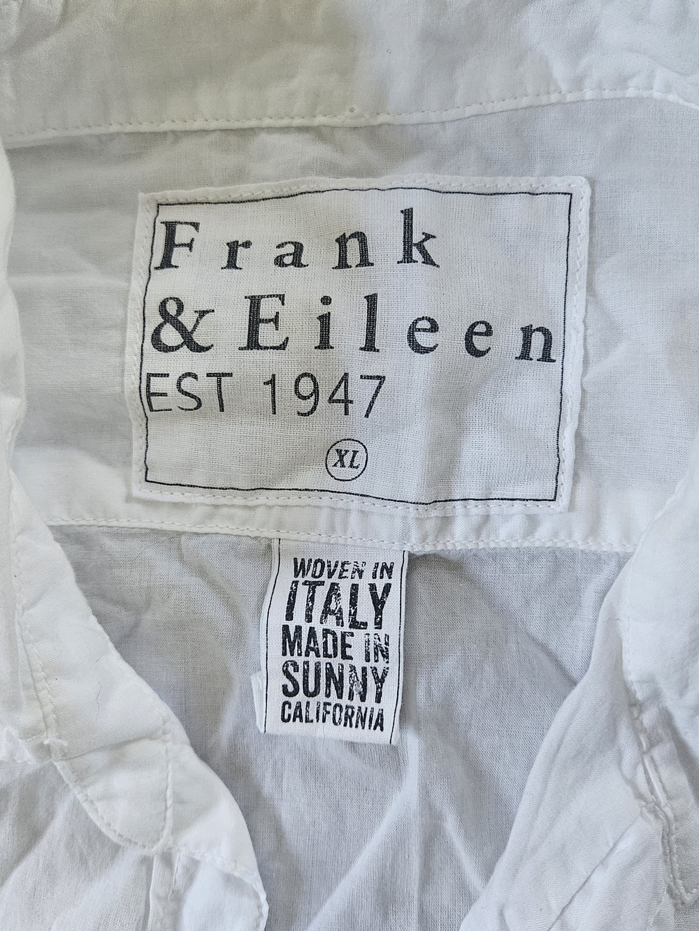 Frank & Eileen Women's Eileen White Casual Button-Up Shirt XL Made In USA - Picture 2 of 7